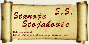 Stanoje Stojaković vizit kartica